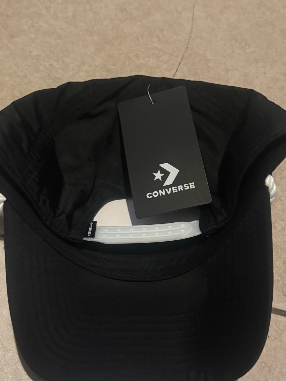 Hat with Converse label